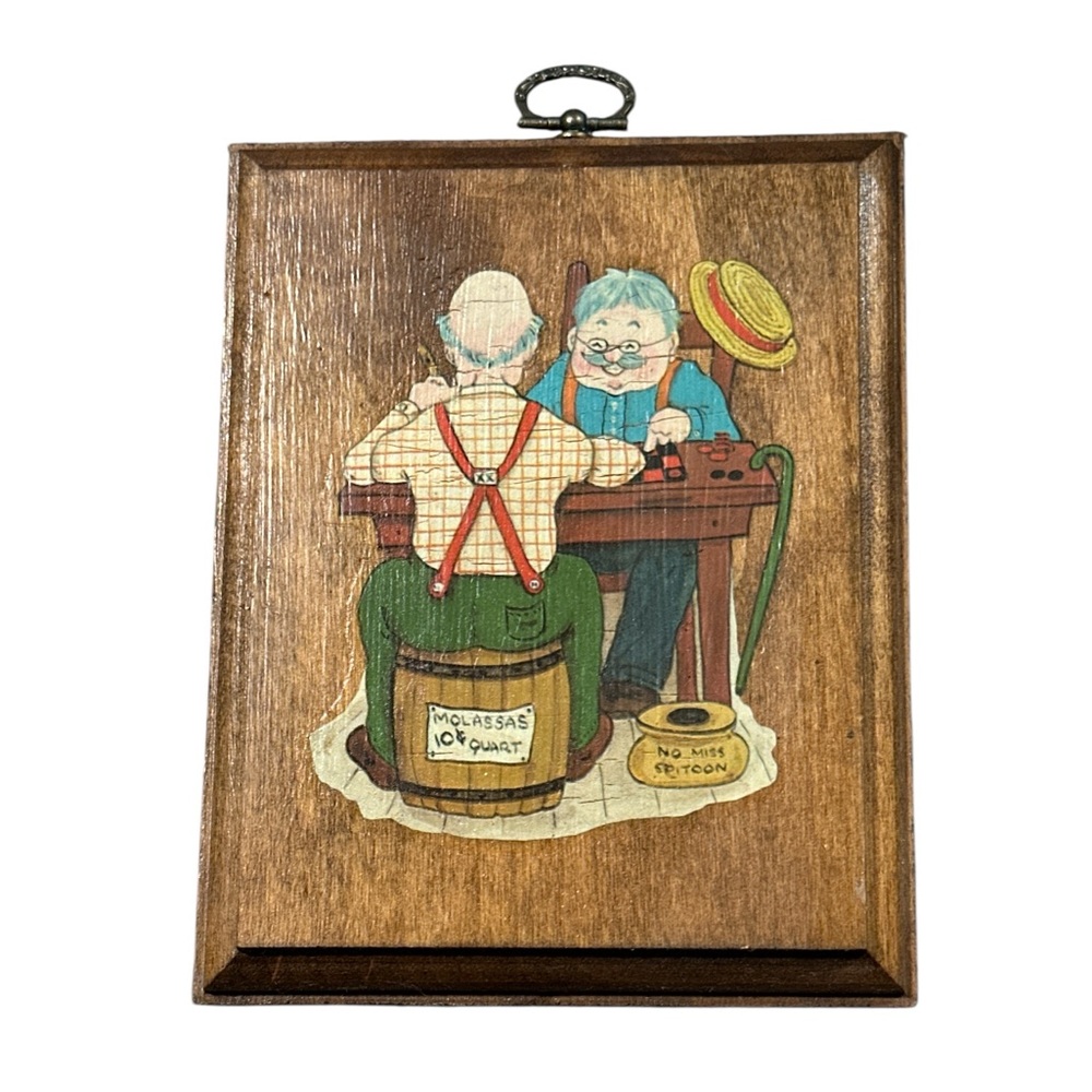 Vintage Wooden Wall Hanging Art